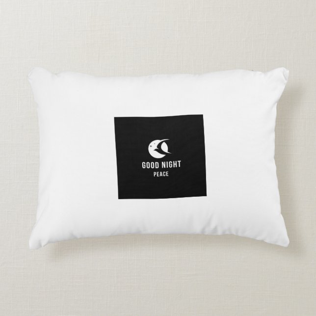 Night vibe image printed pillow accent kussen (Voorkant)