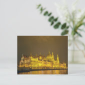 Night View, Hungarian Parliament, Budapest Hungary Briefkaart (Staand voorkant)