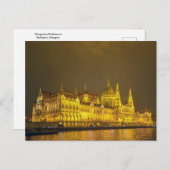 Night View, Hungarian Parliament, Budapest Hungary Briefkaart (Voorkant / Achterkant)
