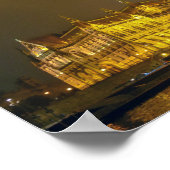 Night View, Hungarian Parliament, Budapest Hungary Poster (Hoek)