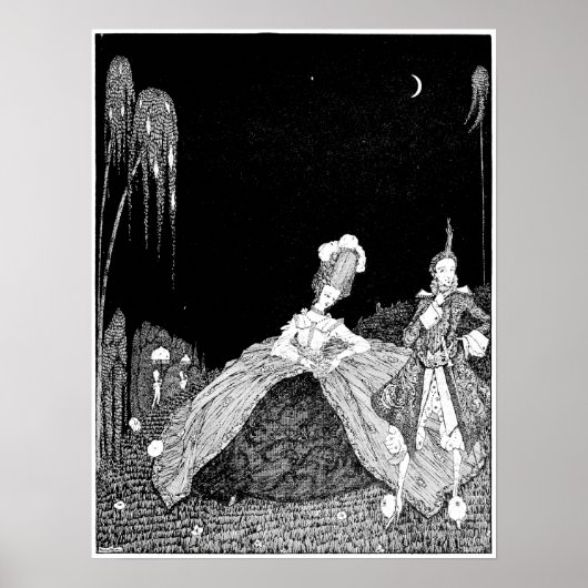 Night Walk - Vintage Image Poster (Voorkant)