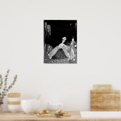 Night Walk - Vintage Image Poster (Keuken)