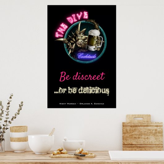 Night Warden - Het Poster Dive (Design #2) (Keuken)