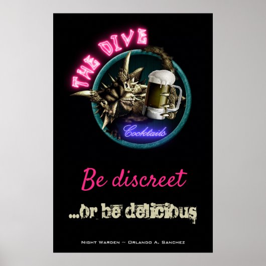 Night Warden - Het Poster Dive (Design #2) (Voorkant)