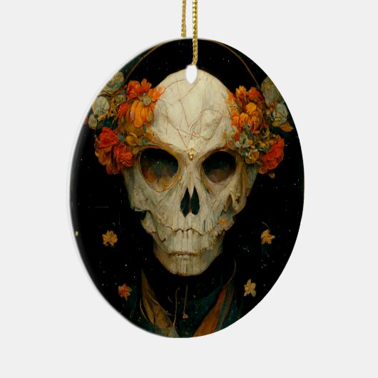 Night Warlock Fantasy Keramisch Ornament (Rechts)