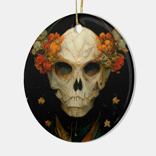 Night Warlock Fantasy Keramisch Ornament (Links)