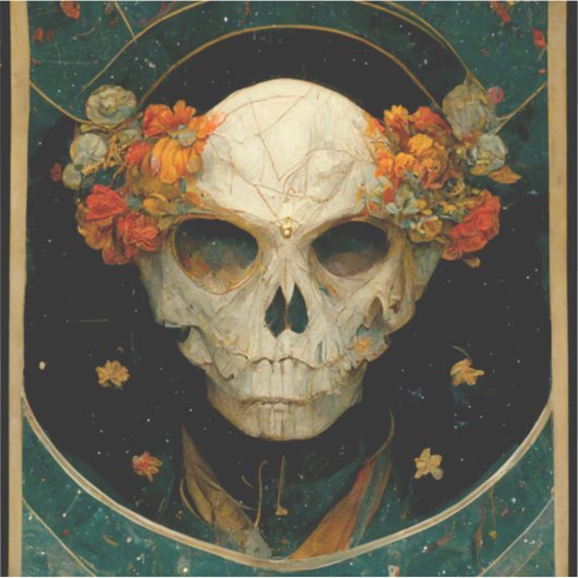 Night Warlock Fantasy Sticker (Voorkant)