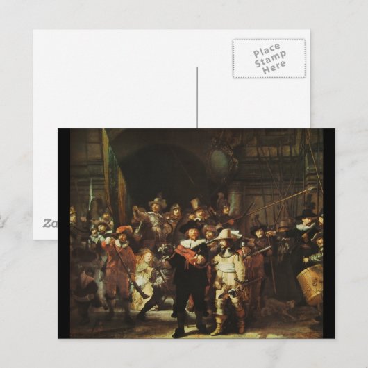 Night Watch Briefkaart (Voorkant / Achterkant)