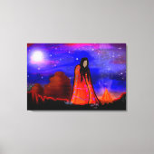 Night Watch - Native American Canvas Afdruk (Voorkant)