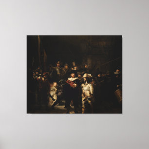 Night Watch van Rembrandt Canvas Afdruk