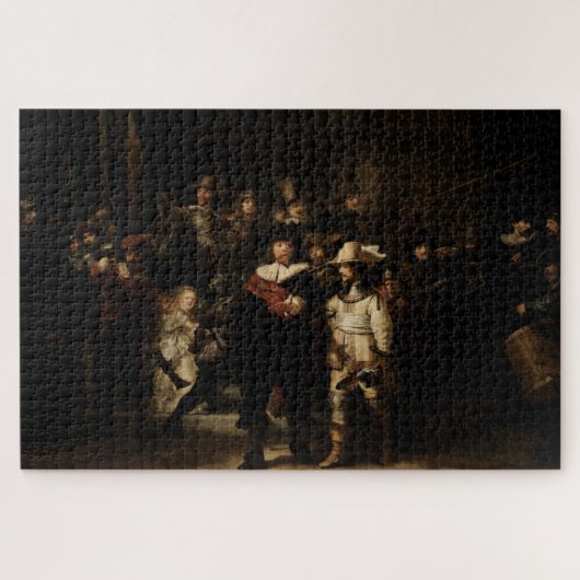 Night Watch van Rembrandt Legpuzzel (Horizontaal)