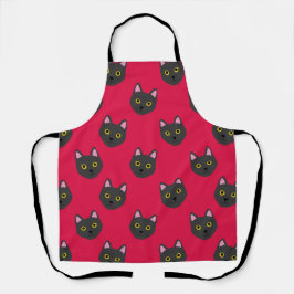 Night Whisper Cat Lovers Apron Schort