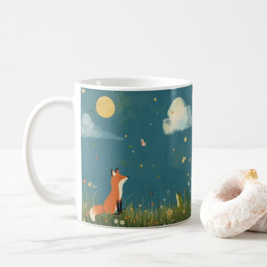 Night Whispers – Kind_Ones Dreamy Forest Mug Koffiemok (Met donut)