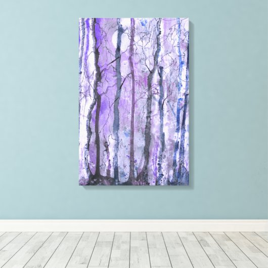 Night Wilds Mixed Media Print (Insitu (Houten vloer))
