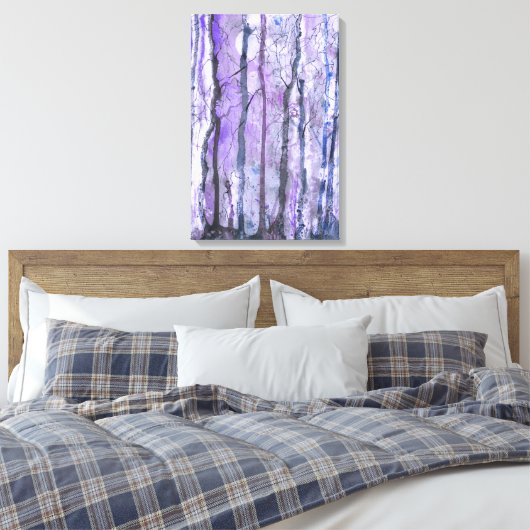 Night Wilds Mixed Media Print (Insitu (Slaapkamer))
