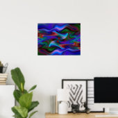Night Wind Abstract Art Poster (Thuiskantoor)