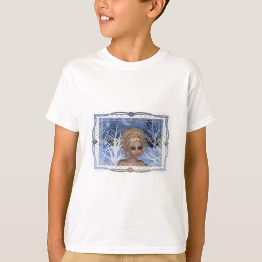 Night Wintertime Elf Design T-shirt (Voorkant)