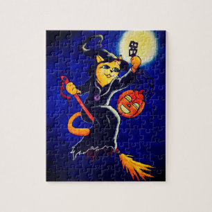 Night Witch Cat Legpuzzel