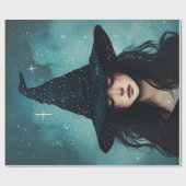 Night Witch Decoupage Tissue Paper voor meubels Cadeaupapier (Vlak)