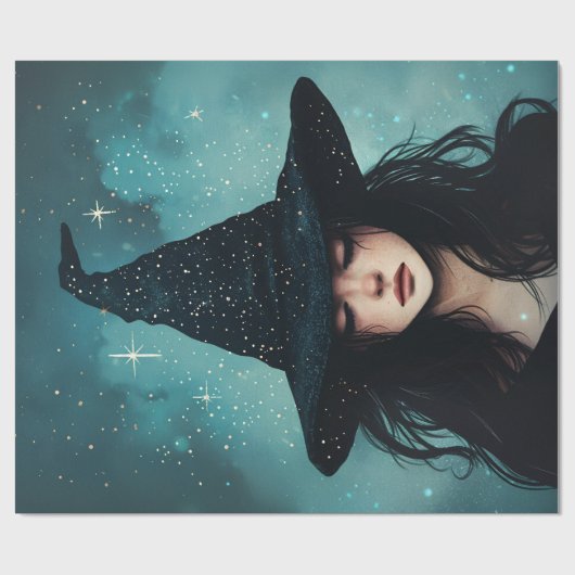 Night Witch Decoupage Tissue Paper voor meubels Cadeaupapier (Vlak)