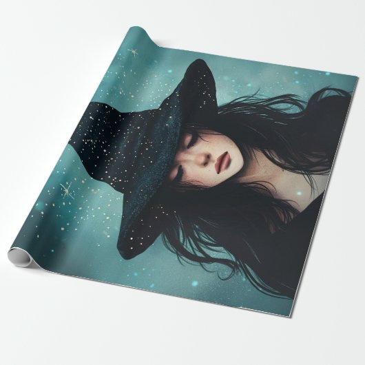 Night Witch Decoupage Tissue Paper voor meubels Cadeaupapier (Uitgerold)