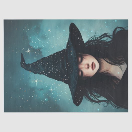 Night Witch Decoupage Tissue Paper voor meubels Tissuepapier (Voorkant)