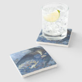 Night with her Train of Stars (Angel with Cherubs) Stenen Onderzetter (Zijkant)