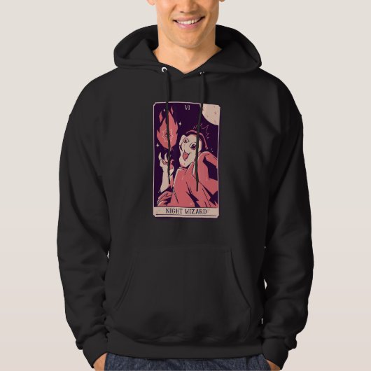 Night Wizard Tarot Hoodie (Voorkant)