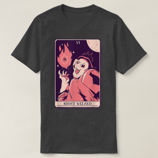 Night Wizard Tarot T-shirt (Design voorkant)