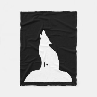 NIGHT WOLF FLEECE DEKEN