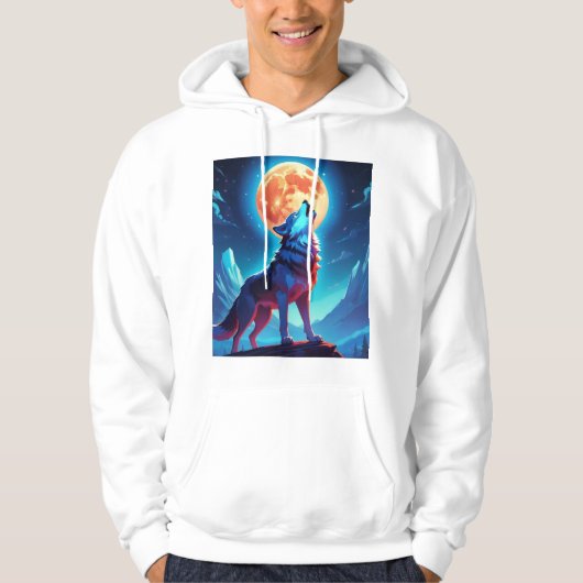 Night Wolf Hoodie (Voorkant)