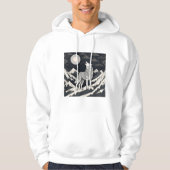 Night Wolf Howl - Moonlight & Forest esthetiek Hoodie (Voorkant)