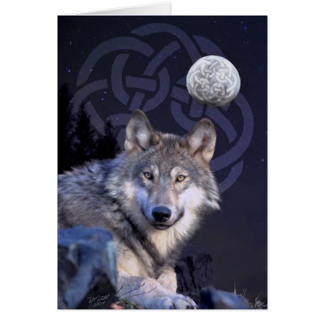 Night Wolf met Celtic Knot (Voorkant)