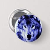 Night Wolf Ronde Button 5,7 Cm (Voorkant /achterkant)