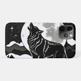Night Wolf Silhouette Design Case-Mate iPhone Case