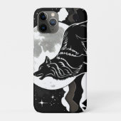 Night Wolf Silhouette Design Case-Mate iPhone Case (Achterkant)
