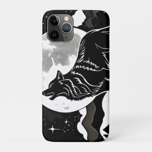 Night Wolf Silhouette Design Case-Mate iPhone Case (Achterkant)
