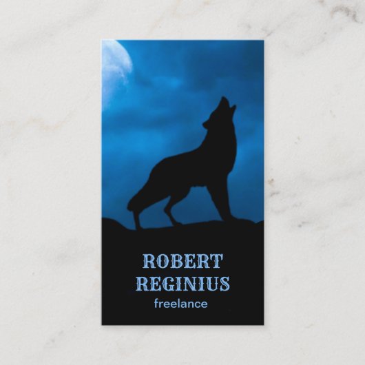 Night Wolf Visitekaartje (Voorkant)
