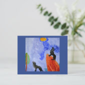 Night Wolves Magische Postkaart (Staand voorkant)