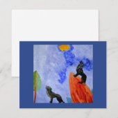 Night Wolves Magische Postkaart (Voorkant / Achterkant)