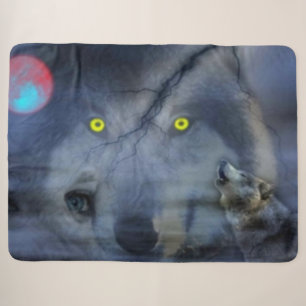 NIGHT WOLVES SHERPA DEKEN