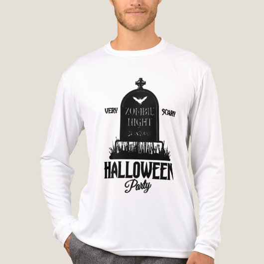 Night zombie Tri-Blend shirt (Voorkant volledig)