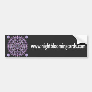 Nightblooming Cards Bumpersticker