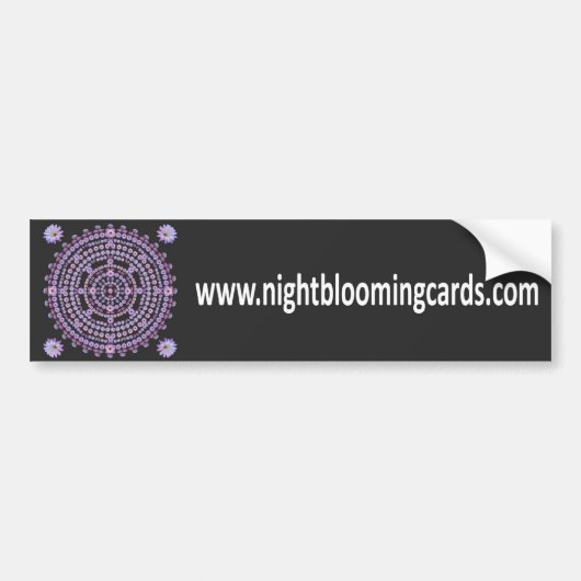 Nightblooming Cards Bumpersticker (Voorkant)