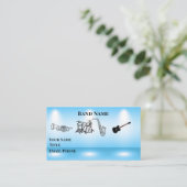 Nightclub Band Standard, 3,5 x 2,0-inch Visitekaar Visitekaartje (Staand voorkant)