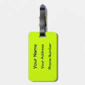 Nightclub Entertainer Bagagelabel (Achterkant verticaal)