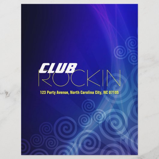 NightClub Flyer (Achterkant)