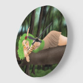 Nightelf child in the woods grote klok (Hoek)