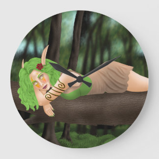 Nightelf child in the woods grote klok
