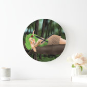 Nightelf child in the woods grote klok (Huis)